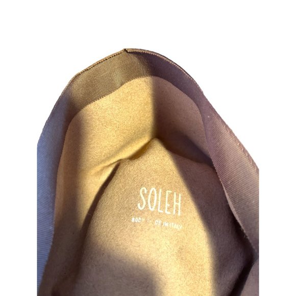 Vintage Winner Hat Top Soleh Beige Unisex Ribbon Bow - Picture 7 of 9